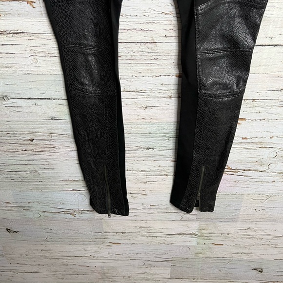 13. Parasuco black leggings pants faux leather size small - Picture 2 of 8